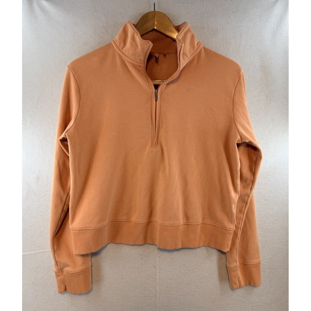 Travis Mathew Sweatshirt Womens Medium 1/4 Zip Collared Fleece Pullover Golf